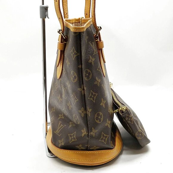 Authentic Louis Vuitton Bucket PM Monogram Tote Bag w/ Pouch - Picture 5 of 16